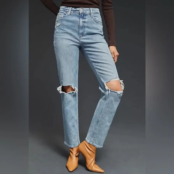 Paige Noella high rise relaxed straight jeans 👖